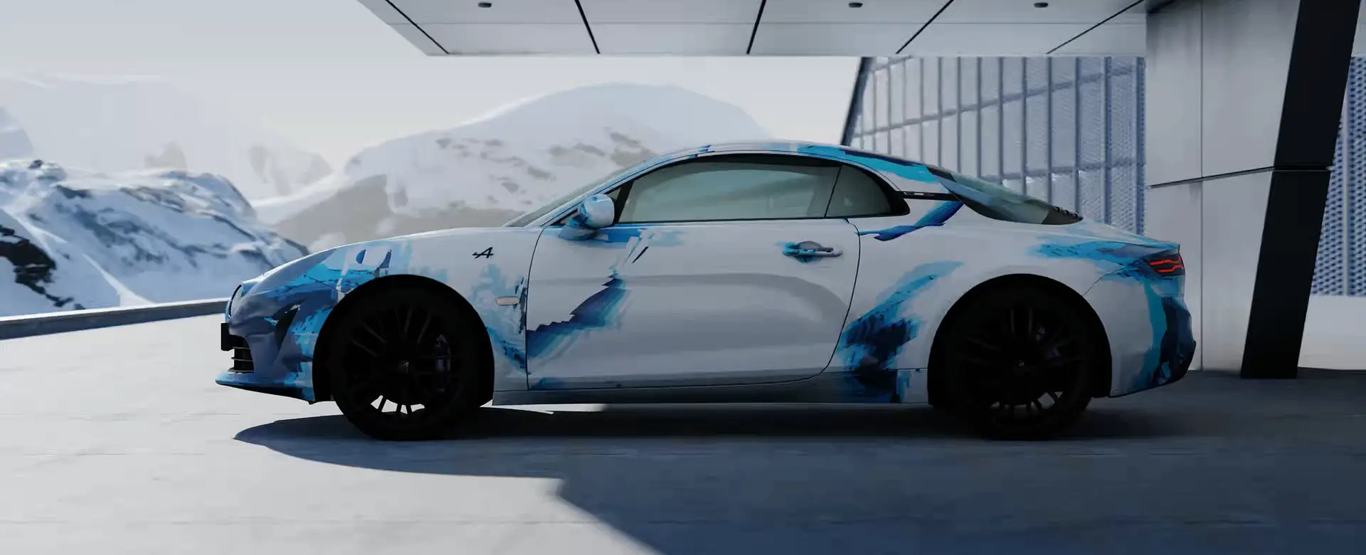 Rendu automobile du projet Obvious × Alpine