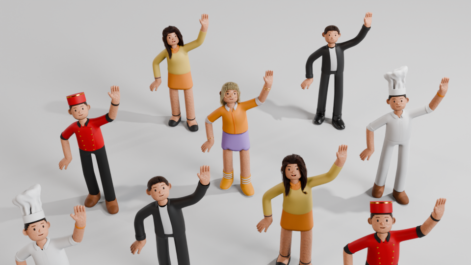 SBE — personnages du film d’animation 3D réalisé par OK3D